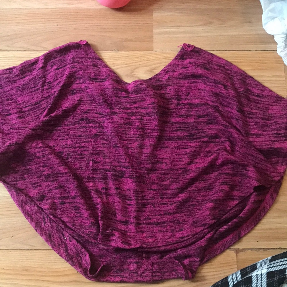Purple crop top size large
